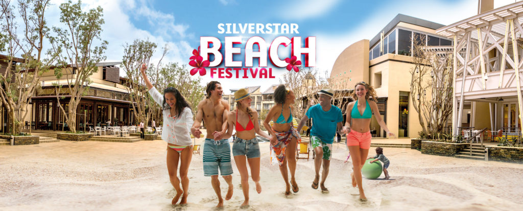Silverstar Beach Festival event banner at The Square