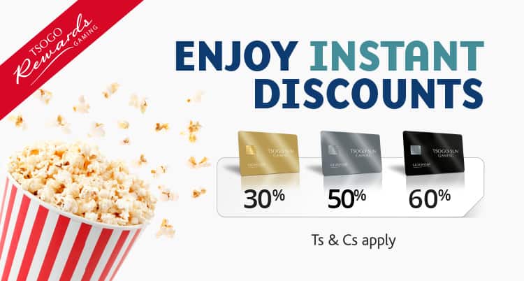 Enjoy Instant Discounts entertainment rewards banner